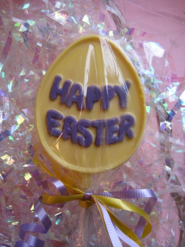 12-Happy Easter Chocolate Lollipops - Image 2