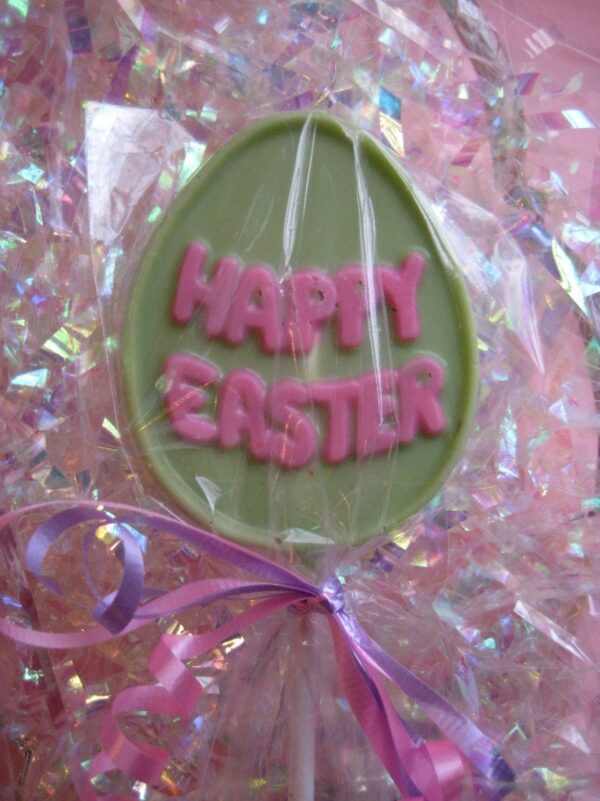 12-Happy Easter Chocolate Lollipops - Image 3