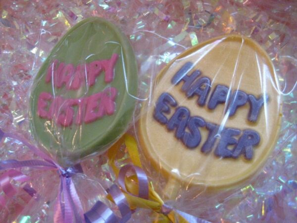 12-Happy Easter Chocolate Lollipops - Image 4