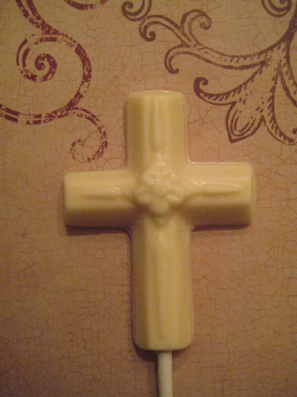 24-Medium Sized Chocolate Cross Lollipops - Image 4