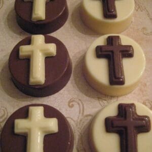 12- Chocolate Covered Oreos With Crosses-Baptism/Holy Communion Favors