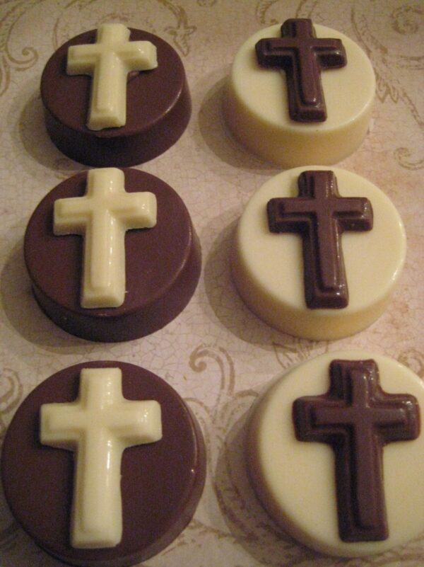 12- Chocolate Covered Oreos With Crosses-Baptism/Holy Communion Favors