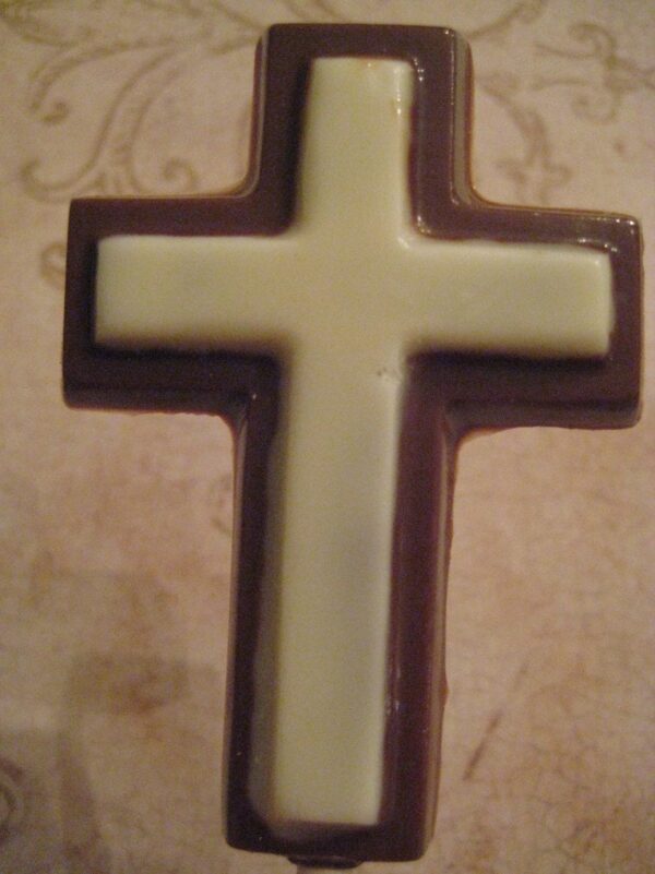 24-Small Chocolate Cross Lollipops - Image 2