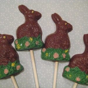 12-Milk Chocolate Easter Bunny Sitting Pretty In The Grass