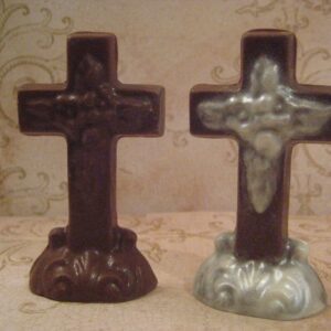 12-Small Standing Chocolate Crosses For Communion Favors/Confirmation Favors/Easter Basket Treats
