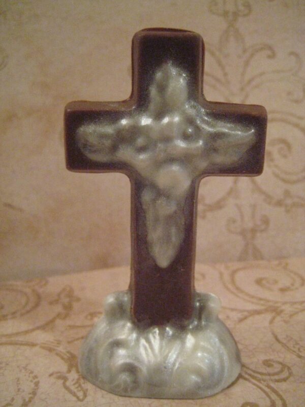 12-Small Standing Chocolate Crosses For Communion Favors/Confirmation Favors/Easter Basket Treats - Image 3