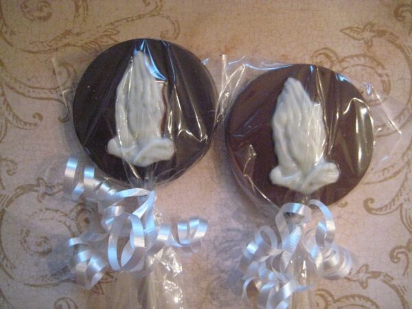 12-Round Praying Hands Lollipop For Christening/Baptism/ Communion/Confirmation/Easter - Image 3