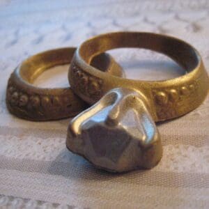 Milk Chocolate Diamond Ring and Band In Favor Box-A 2 Ring Set-12 Favor Boxes Per Order for Wedding/Shower/Engagement