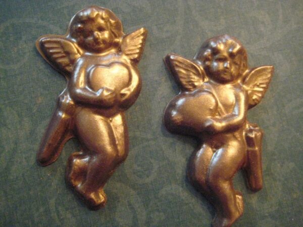 12-Golden Milk Chocolate Cherubs For Wedding/Bridal Shower/Birthday Party/Party Favor/Cupid