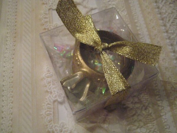 Milk Chocolate Diamond Ring and Band In Favor Box-A 2 Ring Set-12 Favor Boxes Per Order for Wedding/Shower/Engagement - Image 4