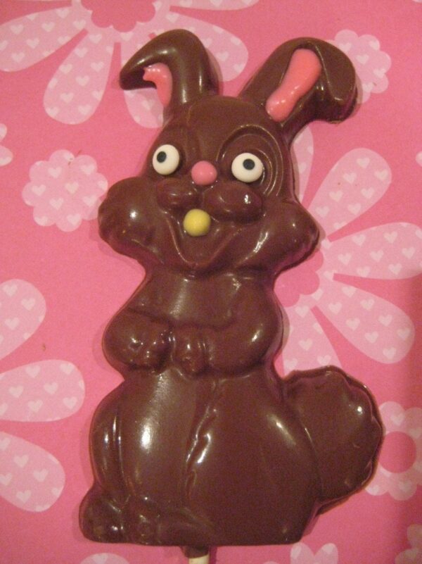 12-Sweet Smiling Large Chocolate Bunny - Image 2