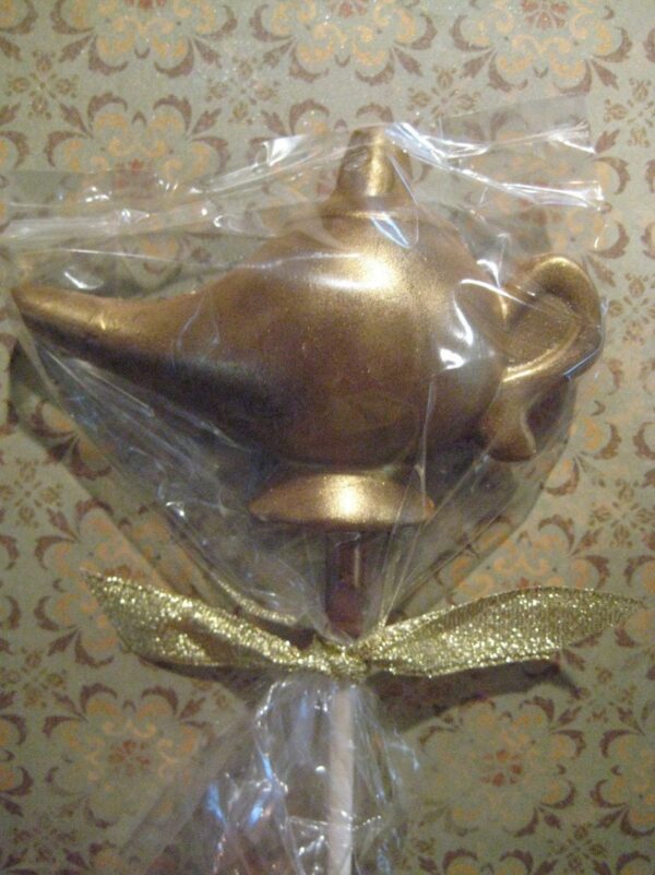 12-Gold Chocolate Genie Lamp Lollipops - Image 5