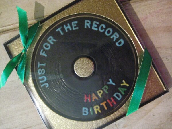 Assorted Sayings Chocolate Record--HAPPY BIRTHDAY--I Love Mom--I Love YOU--Get Well--Plain