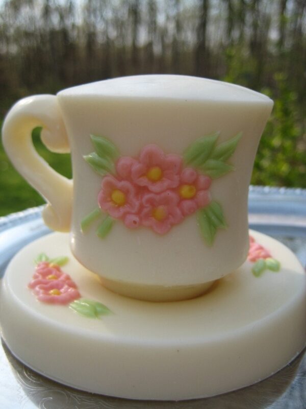 TIME FOR TEA... 6-Magnificent Solid Chocolate Tea Cups And Saucers - Image 3