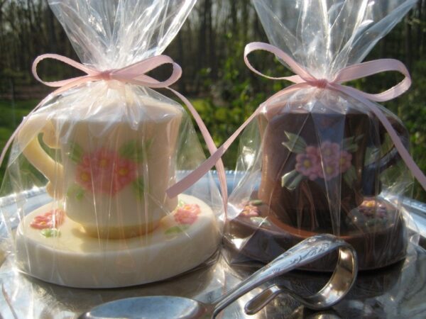 TIME FOR TEA... 6-Magnificent Solid Chocolate Tea Cups And Saucers - Image 5