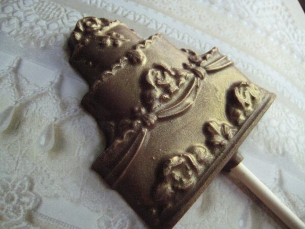 12-Chocolate Wedding Cake Lollipop Favors For Weddings Shower/Wedding Favors/Party Favors - Image 3