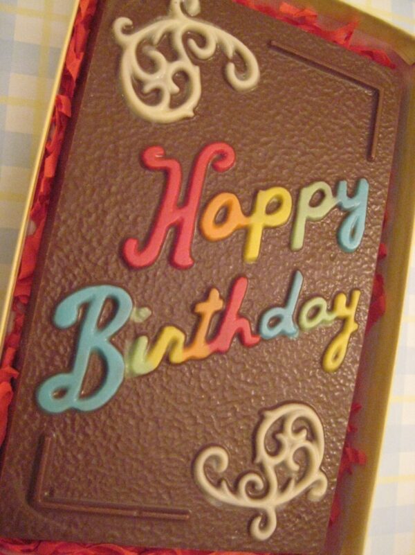 Chocolate Happy Birthday Card - Image 2