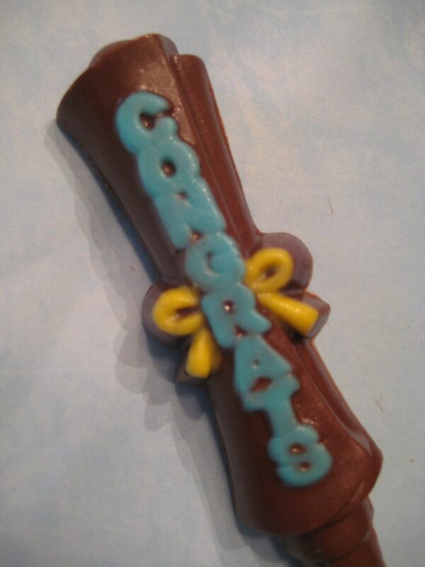 12-CONGRATS DIPLOMA-Graduation Chocolate Covered Pretzel Rods - Image 3