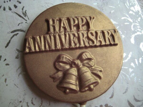 12-HAPPY ANNIVERSARY-Chocolate Lollipop Favors - Image 2