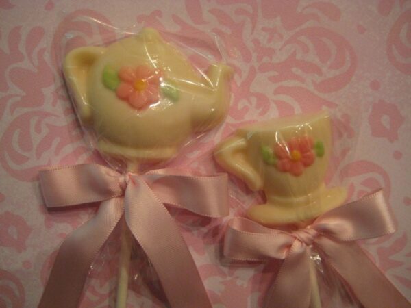 24-Time For Teapots and Teacups Chocolate Lollipops - Image 6