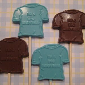 12-I’m A Big Brother-Chocolate Lollipop Favors For Baby Shower/Baby Announcement