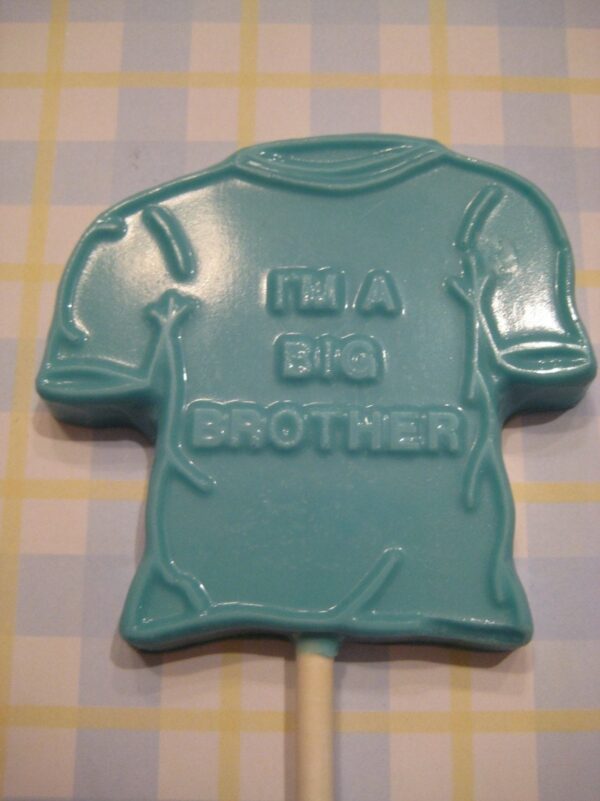 12-I’m A Big Brother-Chocolate Lollipop Favors For Baby Shower/Baby Announcement - Image 4