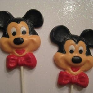 12-Mickey Mouse Chocolate Lollipop Favors For/Birthday Party/Party Favors/Disney Party