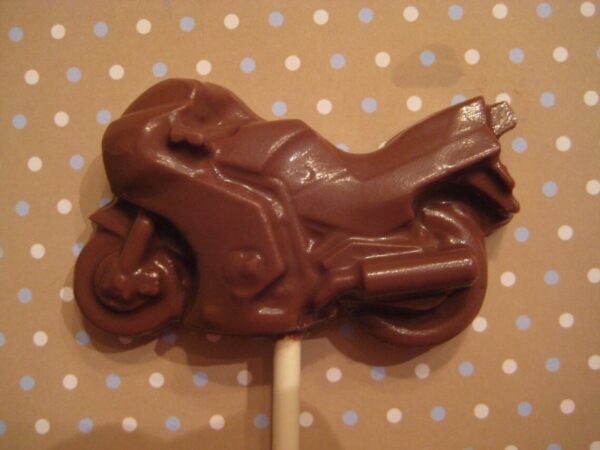 24-Milk Chocolate Motorcycle Lollipop Favors - Image 2