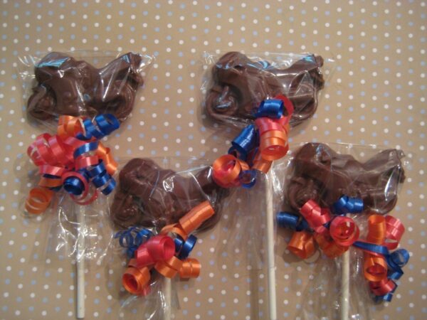 24-Milk Chocolate Motorcycle Lollipop Favors - Image 3