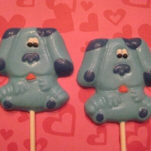 12-Blue Dog Clues Chocolate Lollipop Favors For Birthday Party/Party Favors