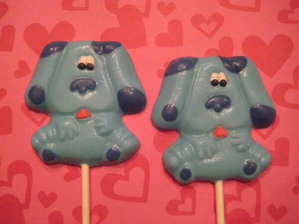 12-Blue Dog Clues Chocolate Lollipop Favors For Birthday Party/Party Favors
