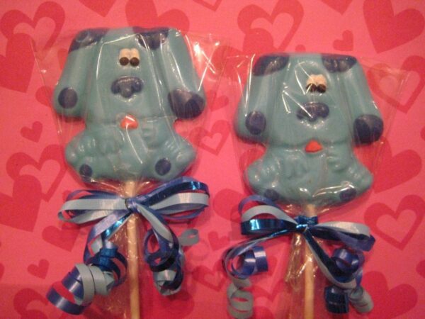 12-Blue Dog Clues Chocolate Lollipop Favors For Birthday Party/Party Favors - Image 4