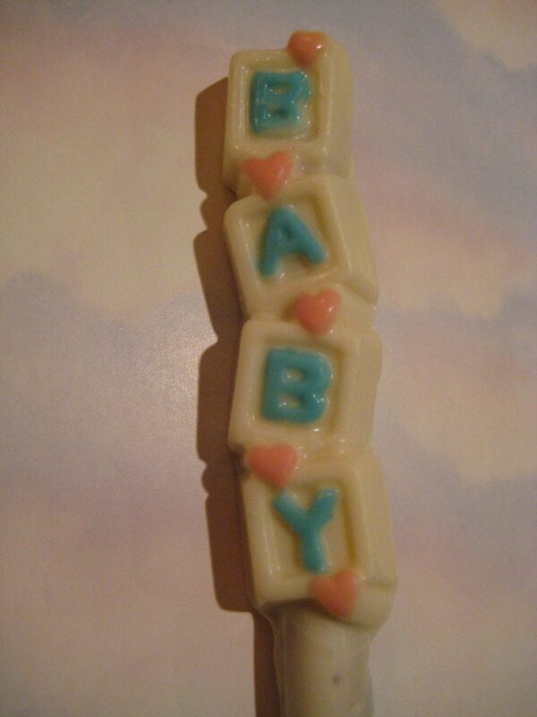12-Chocolate Covered Pretzel Rod-BABY Verse-Baby Shower Favors - Image 4