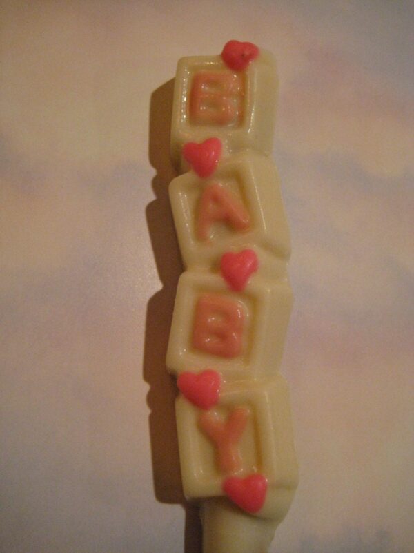 12-Chocolate Covered Pretzel Rod-BABY Verse-Baby Shower Favors - Image 3