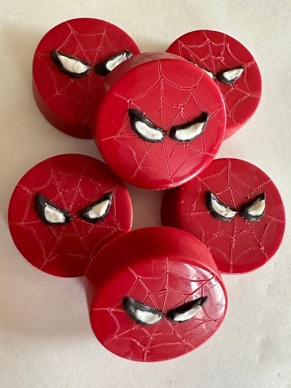 12-Spider Red Chocolate Covered Oreos For Birthday Party/Party Favors/Super Hero Theme - Image 4