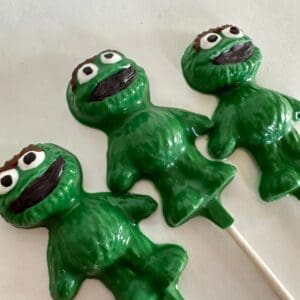 24-Oscar The Grouch Chocolate Lollipops