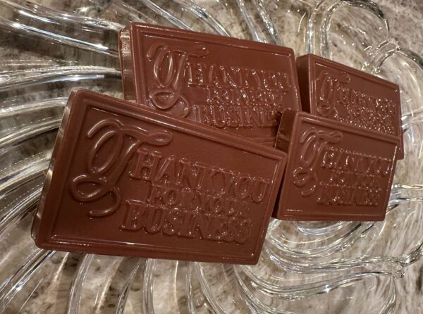 12-“Thank You For Your Business “ Chocolate Cards - Image 3