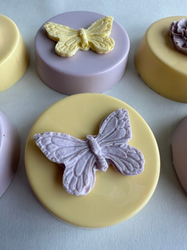 12-Yellow and Purple Decorated Chocolate Covered Oreos - Image 2