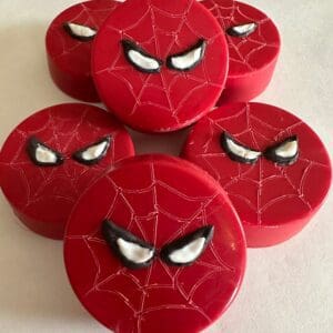 12-Spider Red Chocolate Covered Oreos For Birthday Party/Party Favors/Super Hero Theme