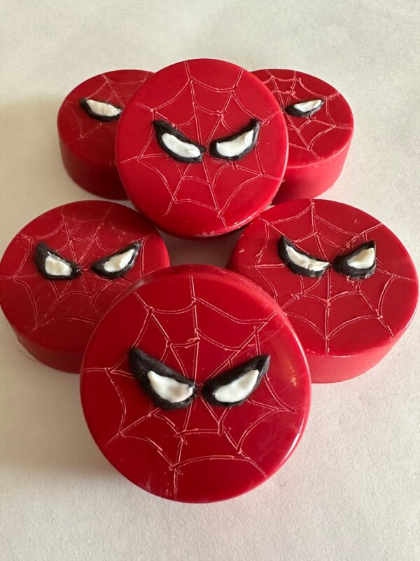 12-Spider Red Chocolate Covered Oreos For Birthday Party/Party Favors/Super Hero Theme
