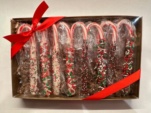 8-Chocolate Covered Candy Canes - Image 4