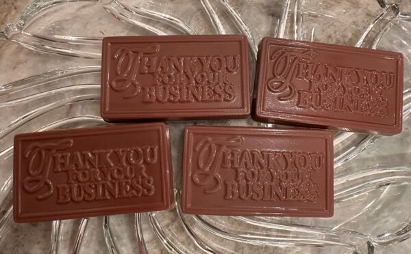 12-“Thank You For Your Business “ Chocolate Cards - Image 2