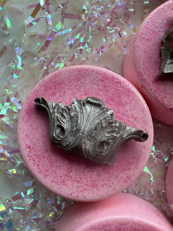 12-Shimmery Pastel Pink Chocolate Covered Oreos - Image 2