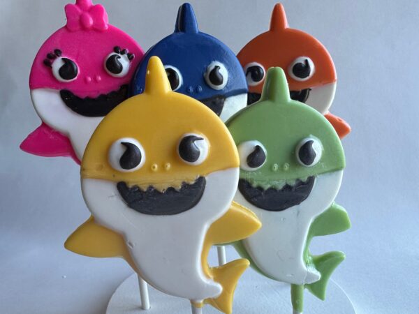 12-Shark Chocolate Lollipops For Children’s Birthday Party/Party Favors - Image 3