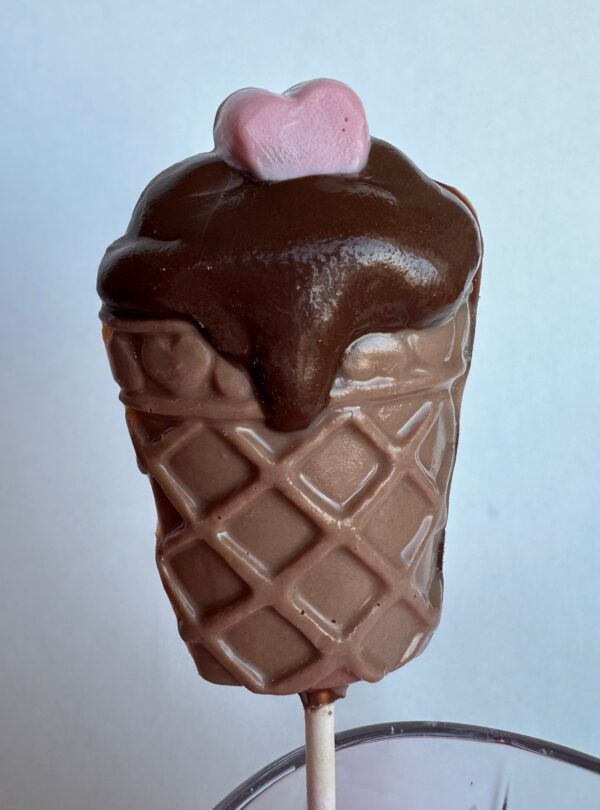 24-Chocolate Ice Cream Cone Lollipops - Image 4