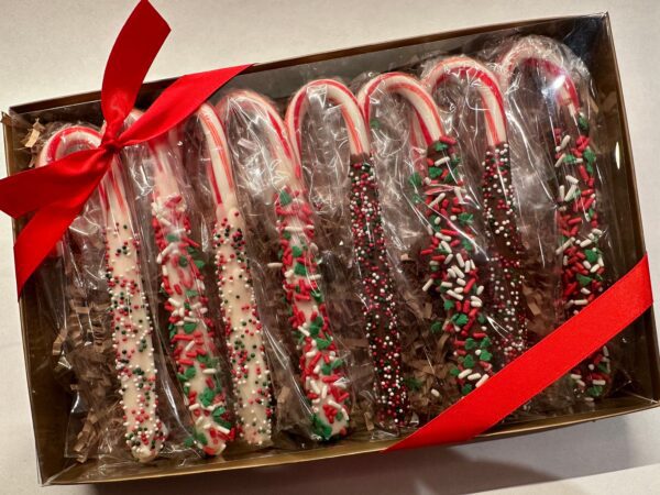 8-Chocolate Covered Candy Canes