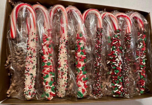 8-Chocolate Covered Candy Canes - Image 2