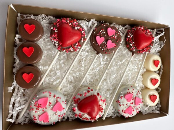 Chocolate Covered Oreo Lollipops Valentine Gift Box - Image 8