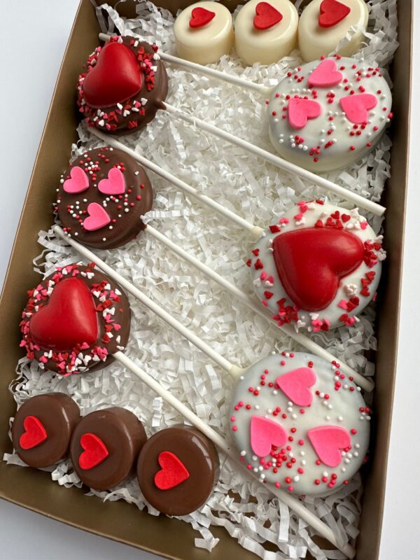 Chocolate Covered Oreo Lollipops Valentine Gift Box - Image 4