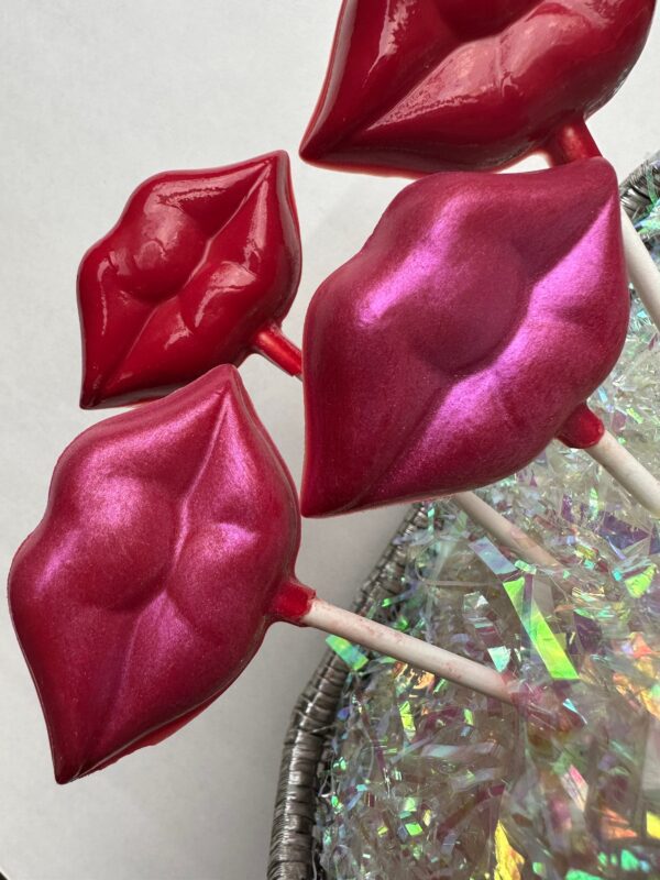 24-Chocolate Lip Lollipops For Valentine Party Favors/Bachelorette Parties/Birthday Party Favors/Party Favors - Image 2